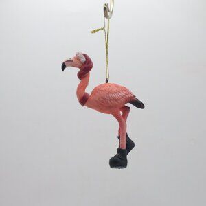 Christmas Flamingo Ornament